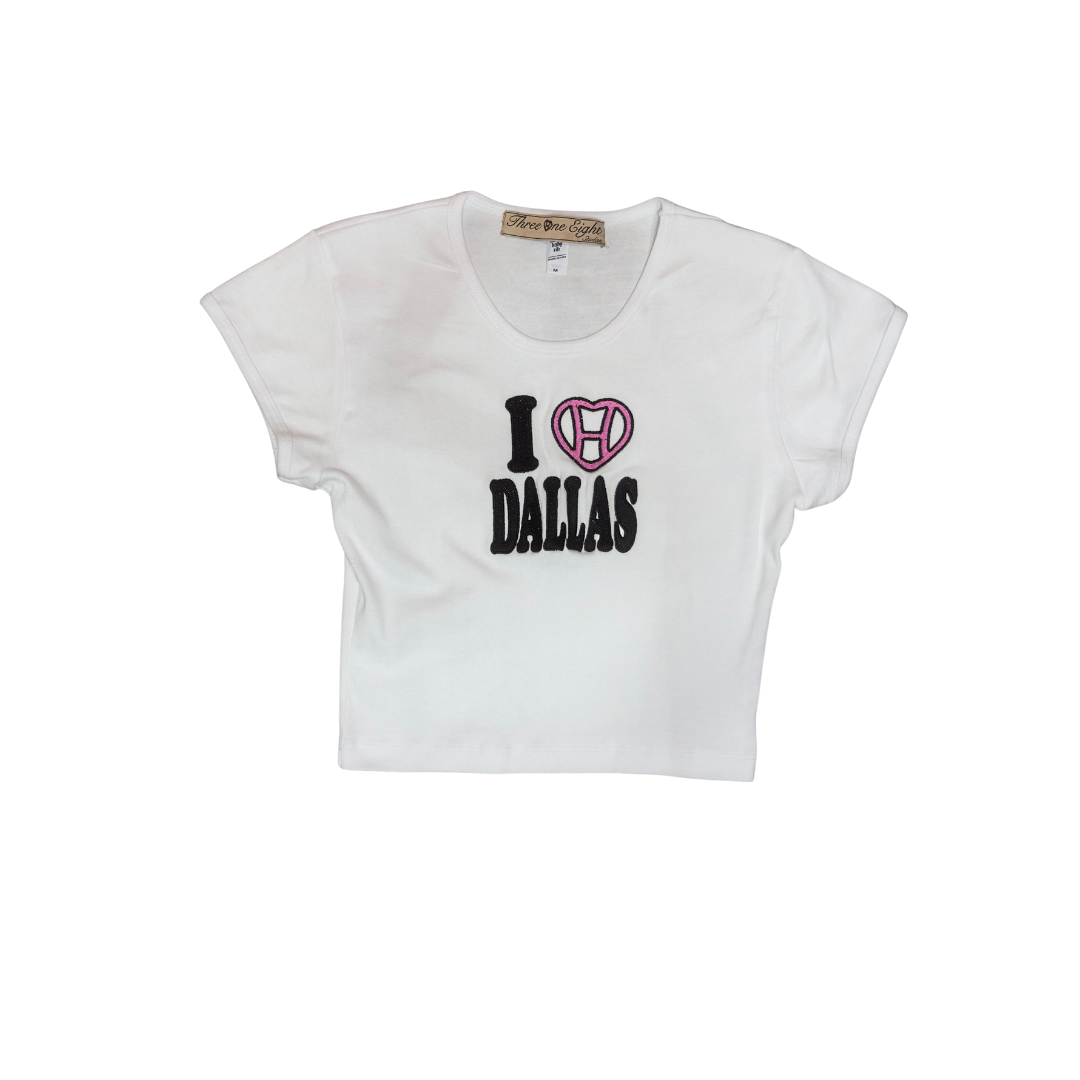 I love Dallas Pink baby tee | 318studios - 318studios