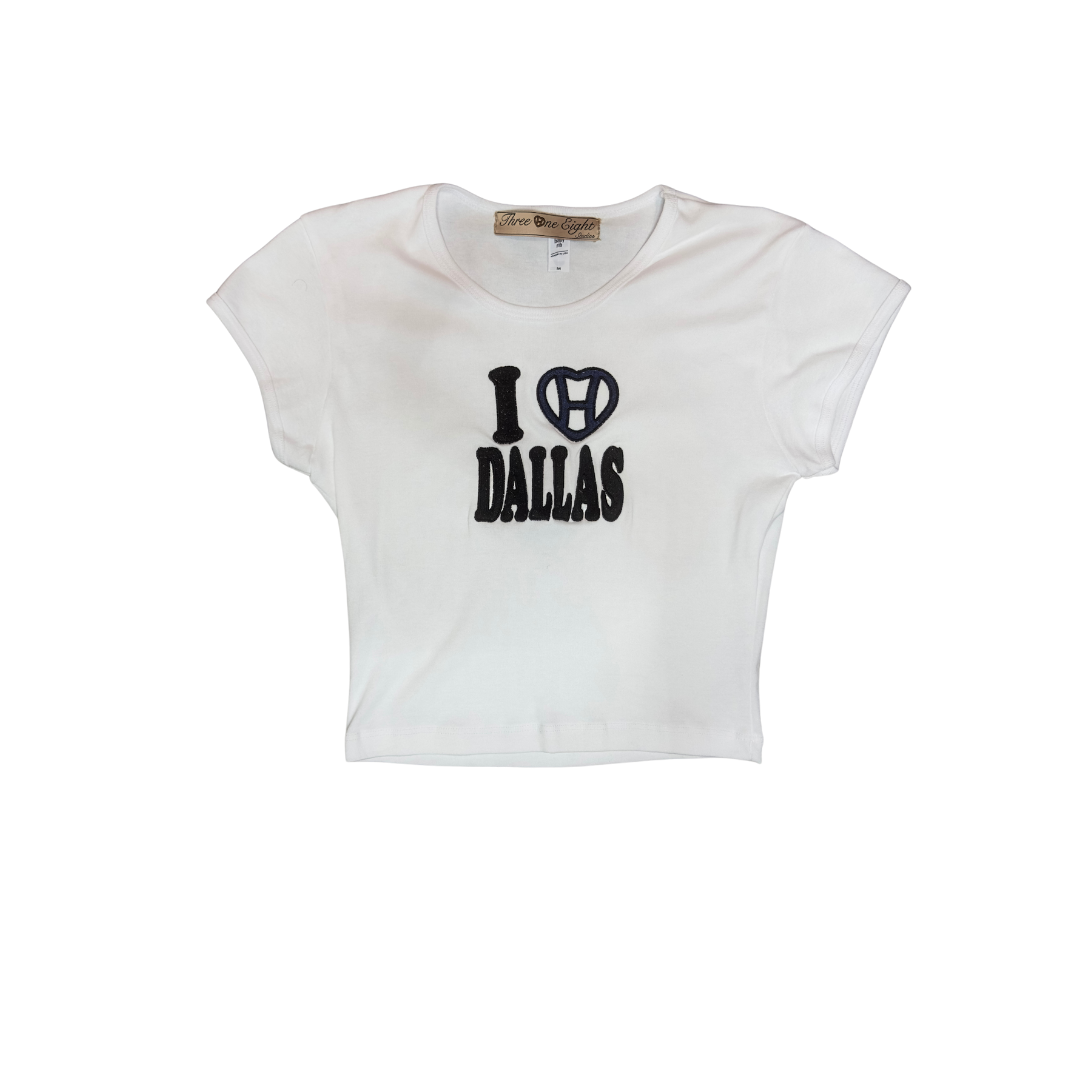 I love Dallas Navy baby tee | 318studios - 318studios