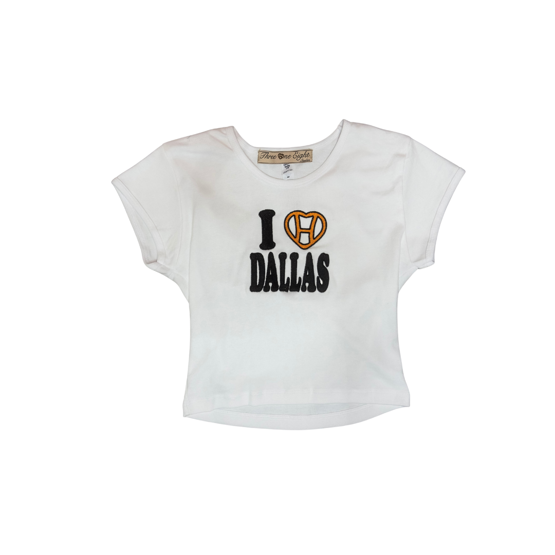 I love Dallas Orange baby tee | 318studios - 318studios